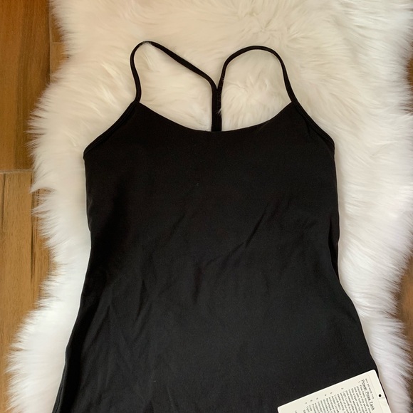 NWT lululemon power pose tank black top shelf bra - Picture 6 of 6